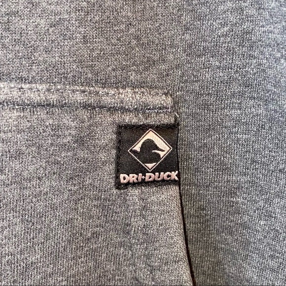 Dri-Duck Full Zip Gray Heavy Hoodie - Picture 2 of 9